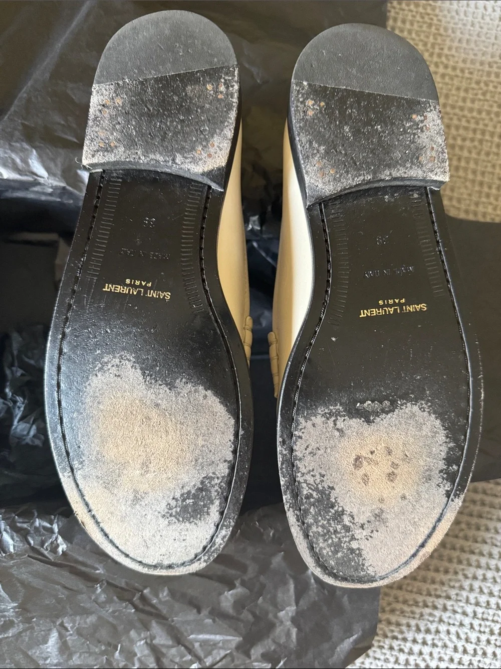 Saint Laurent Le Loafer Cream
